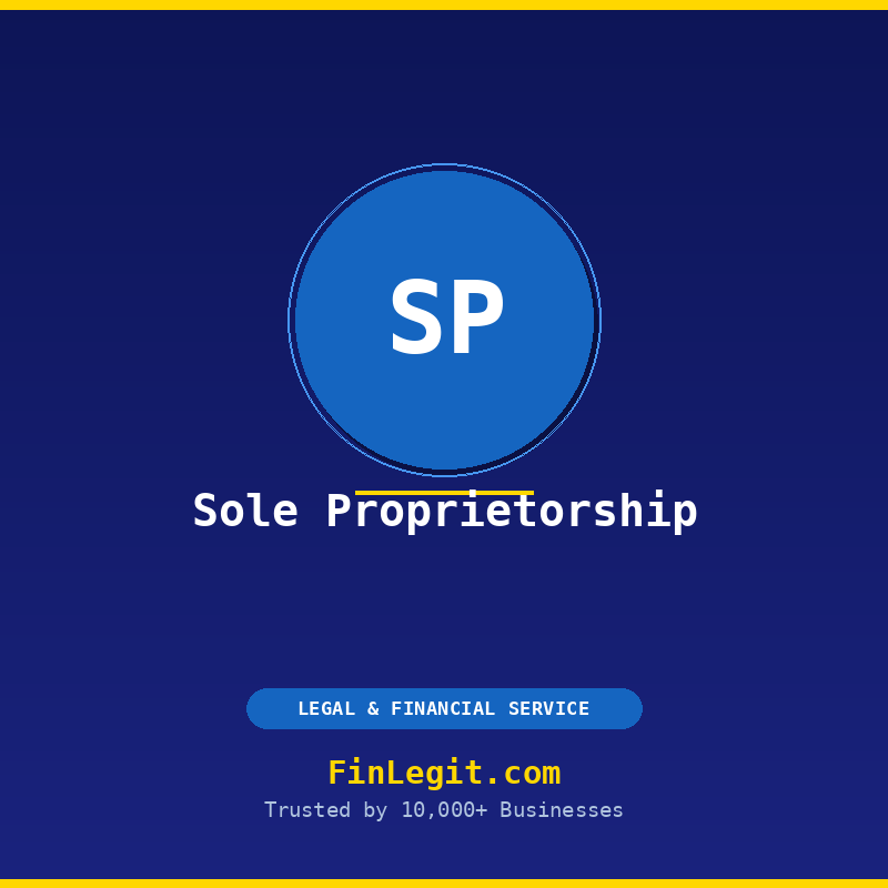 Sole Proprietorship Registration in India by FinLegit — ₹2,500 all-inclusive