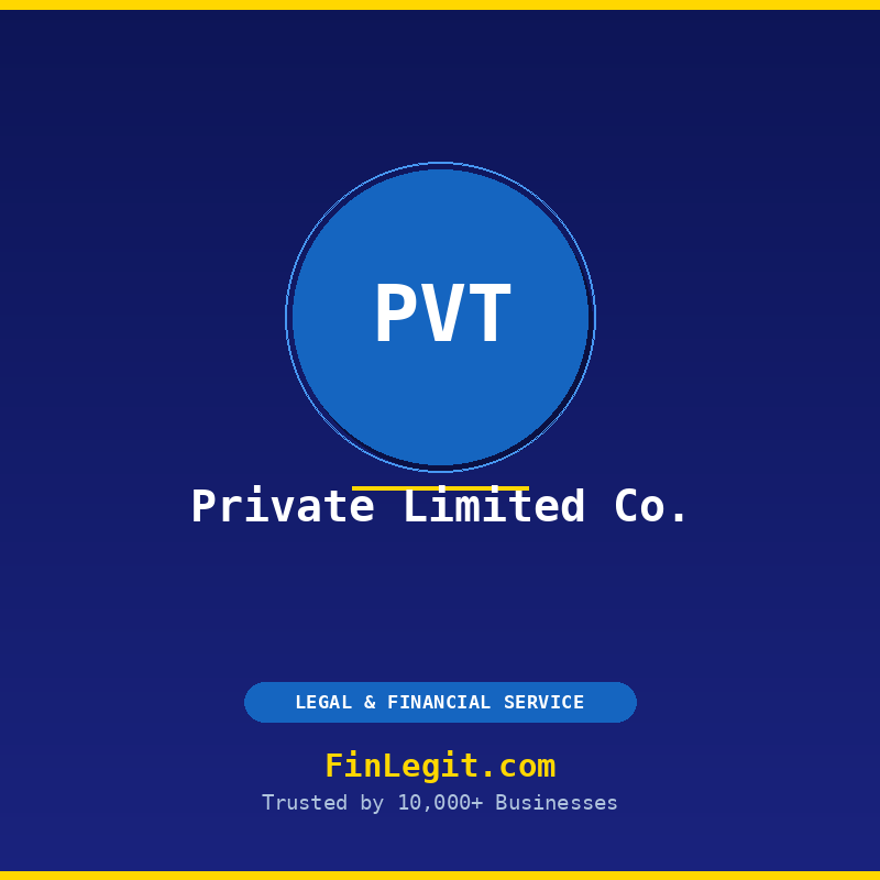Private Limited Company Registration in India by FinLegit — ₹15,000 all-inclusive