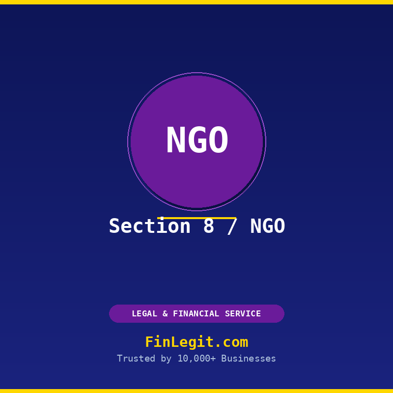 Section 8 Company (NGO) Registration in India by FinLegit