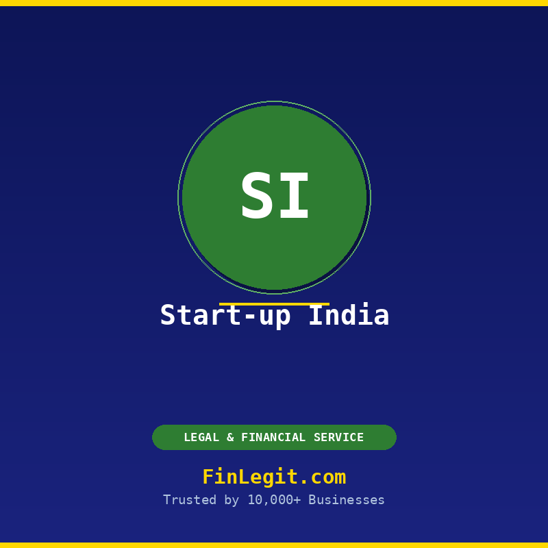 Start-up India DPIIT Recognition registration by FinLegit