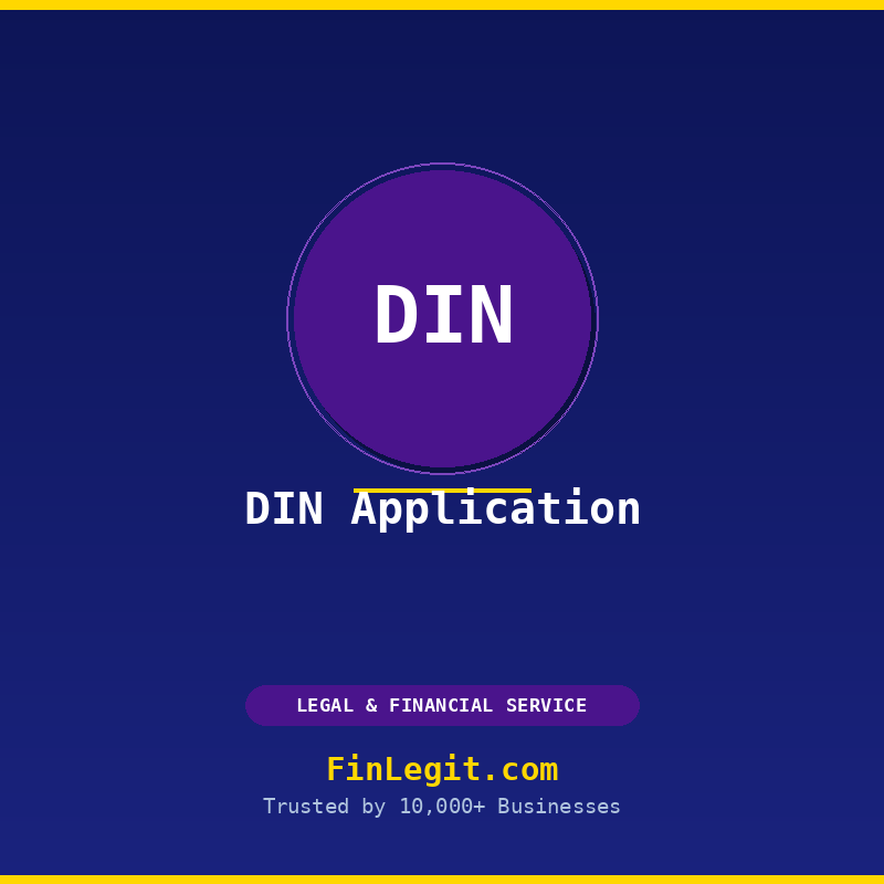 Director Identification Number (DIN) application by FinLegit