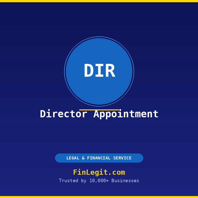 Director Appointment with new DIN and DSC — MCA filing by FinLegit